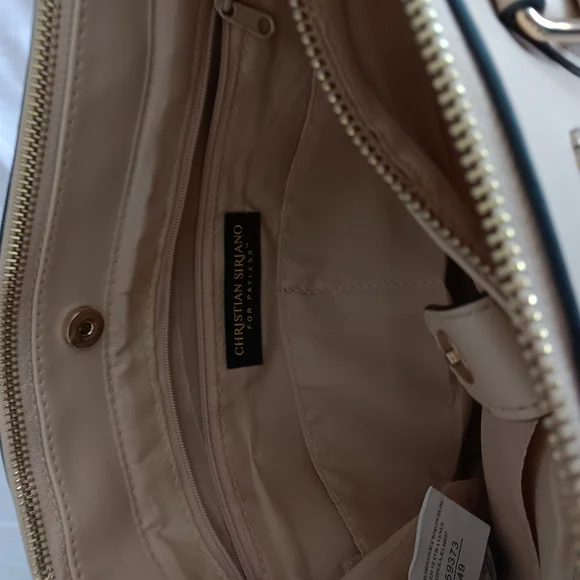 Michael Kors Beige Leather Satchel with Top Handles - Picture 2 of 5